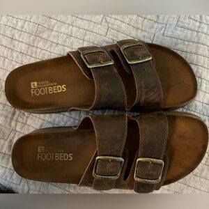 White Mountain Footbed sandal, women’s size 9. EUC worn once